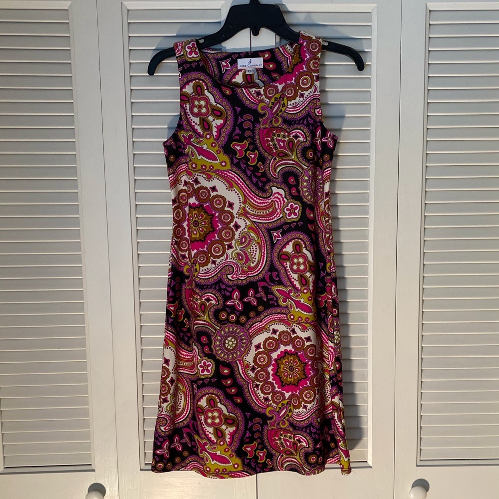 Jude Connally sleeveless dress in vibrant colors